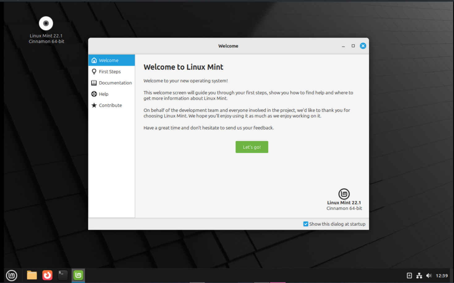 Linux Mint system